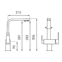 Смеситель Blue Water Taupo хром - Превью изображения №2 — Интернет-магазин Time-Shop