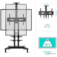 Стойка для телевизора Onkron TS1881 (черный) - Превью изображения №7 — Интернет-магазин Time-Shop
