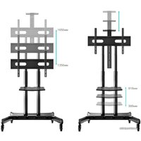 Стойка для телевизора Onkron TS1881 (черный) - Превью изображения №9 — Интернет-магазин Time-Shop