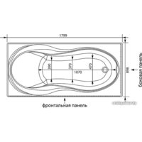 Ванна Aquanet Grenada 180x90 - Превью изображения №7 — Интернет-магазин Time-Shop