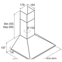 Кухонная вытяжка Jetair Gaia WH/A/60 PRF0112627B - Превью изображения №2 — Интернет-магазин Time-Shop