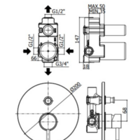Смеситель Paffoni LIG015HG - Превью изображения №2 — Интернет-магазин Time-Shop