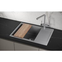 Кухонная мойка Granula ES-7003 (алюминиум) - Превью изображения №3 — Интернет-магазин Time-Shop