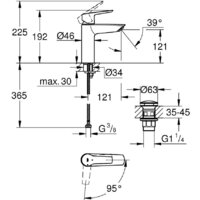 Смеситель Grohe Start M 237462432 - Превью изображения №4 — Интернет-магазин Time-Shop