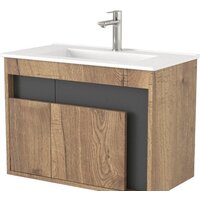 Дабер Тумба под умывальник 016 70 Т16.7.0.22 (дуб галифакс/серый)