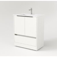  Дабер Тумба под умывальник 017 70 Т17.7.0.5Ч (белый древесный/ручка черная) - Превью изображения №2 — Интернет-магазин Time-Shop