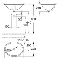 Умывальник Grohe 39423000 56x42 - Превью изображения №4 — Интернет-магазин Time-Shop