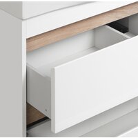  Акватон Тумба под умывальник Нортон 100 1A249001NT010 (белый/дуб эндгр.) - Превью изображения №5 — Интернет-магазин Time-Shop