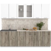 Интерлиния Мила 24 (белый платинум/дуб серый/малага)