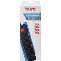 Сетевой фильтр Buro 500SH-1.8-SW-B - Превью изображения №4 — Интернет-магазин Time-Shop