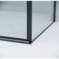 Душевая стенка Grossman Galaxy 80x195 200.K33.01.80.21.00 (черный матовый/стекло прозрачное) - Превью изображения №4 — Интернет-магазин Time-Shop