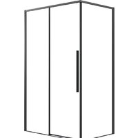 Душевая стенка Grossman Galaxy 80x195 200.K33.01.80.21.00 (черный матовый/стекло прозрачное) - Превью изображения №5 — Интернет-магазин Time-Shop