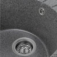 Кухонная мойка Saniteco Pura (графит) - Превью изображения №9 — Интернет-магазин Time-Shop