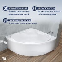 Ванна Lauter Riviera 150x150 21050150 (с каркасом) - Превью изображения №3 — Интернет-магазин Time-Shop