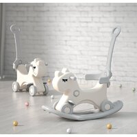 Каталка UNIX kids Kids Grey (с ручкой) - Превью изображения №2 — Интернет-магазин Time-Shop
