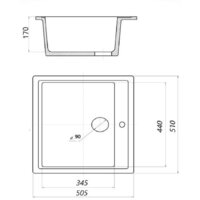 Кухонная мойка Wisent 510-28W (с сифоном GER013) - Превью изображения №6 — Интернет-магазин Time-Shop