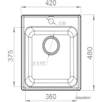 Кухонная мойка GranFest QUARZ Z-17 (песочный) - Превью изображения №3 — Интернет-магазин Time-Shop