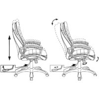 Офисное кресло Бюрократ T-9950LT (черный) - Превью изображения №5 — Интернет-магазин Time-Shop