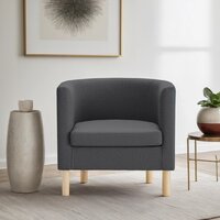 Интерьерное кресло Mio Tesoro Агата 351 (темно-серый 1173) - Превью изображения №5 — Интернет-магазин Time-Shop