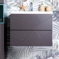  Бриклаер Тумба под умывальник Кристалл 60 (ясень анкор темный/софт графит) - Превью изображения №4 — Интернет-магазин Time-Shop