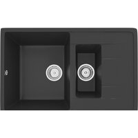 Кухонная мойка Ulgran U-205 (ультра-черный) - Превью изображения №1 — Интернет-магазин Time-Shop