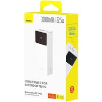 Внешний аккумулятор Baseus EnerFill FP41 Power Bank 22.5W 30000mAh (белый) - Превью изображения №7 — Интернет-магазин Time-Shop