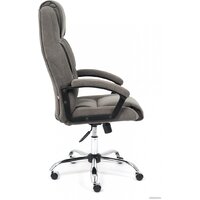 Офисное кресло TetChair Bergamo флок (хром/серый 29) - Превью изображения №3 — Интернет-магазин Time-Shop