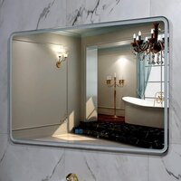  Пекам Зеркало Marta 1 80x60 marta1-80x60sp (с подсветкой, подогревом и сенсором на прикосновение) - Превью изображения №9 — Интернет-магазин Time-Shop