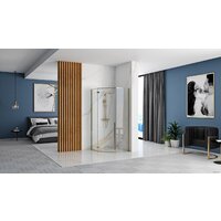 Душевой уголок Rea Diamond 90x90 (золотой/прозрачное стекло) - Превью изображения №5 — Интернет-магазин Time-Shop