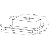 Кухонная вытяжка Krona Kamilla F 450 white КА-00009804 (белый) - Превью изображения №16 — Интернет-магазин Time-Shop