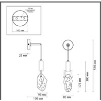 Бра Odeon Light Lia 4372/5WL - Превью изображения №5 — Интернет-магазин Time-Shop
