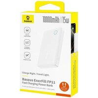 Внешний аккумулятор Baseus EnerFill FP11 10000mAh 15W (белый) - Превью изображения №7 — Интернет-магазин Time-Shop