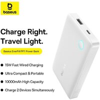 Внешний аккумулятор Baseus EnerFill FP11 10000mAh 15W (белый) - Превью изображения №10 — Интернет-магазин Time-Shop