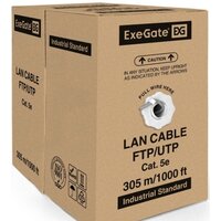 Кабель ExeGate UTP-2-C5e-CCA-S24-IN-PVC-GY-305 UTP - Превью изображения №2 — Интернет-магазин Time-Shop