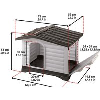 Будка Ferplast Dogvilla 70 87253099 - Превью изображения №9 — Интернет-магазин Time-Shop