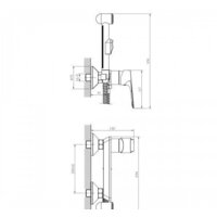 Гигиенический душ Rossinka Silvermix RS27-52 - Превью изображения №2 — Интернет-магазин Time-Shop