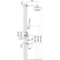 Душевая система  Timo Selene SX-3069/03SM (черный) - Превью изображения №8 — Интернет-магазин Time-Shop