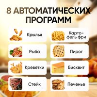 Аэрогриль (аэрофритюрница) Roome AF-ZE7223-A (черный) - Превью изображения №3 — Интернет-магазин Time-Shop