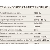 Микроволновая печь Rondell RDE‑MW203 - Превью изображения №15 — Интернет-магазин Time-Shop
