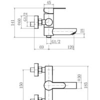 Смеситель Fashun A53001 - Превью изображения №2 — Интернет-магазин Time-Shop