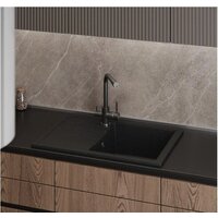 Кухонная мойка Teymi Hanna 75x50 T120113 (черный матовый) - Превью изображения №5 — Интернет-магазин Time-Shop