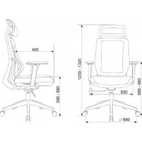 Офисное кресло Бюрократ MC-G411N-H (серый) - Превью изображения №14 — Интернет-магазин Time-Shop