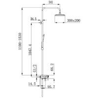 Душевая система  Raglo R60.24.06 - Превью изображения №6 — Интернет-магазин Time-Shop