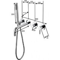 Смеситель Grocenberg GB5070 (никель) - Превью изображения №2 — Интернет-магазин Time-Shop
