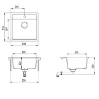 Кухонная мойка Aquasanita Tesa SQT100W (beige 110) - Превью изображения №2 — Интернет-магазин Time-Shop
