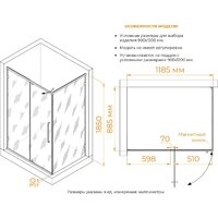 Душевой уголок RGW CL-046B 350904629-24 - Превью изображения №5 — Интернет-магазин Time-Shop