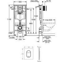 Унитаз подвесной Lauter Vortex 2110830 + GROHE Rapid SL 39504000 с кнопкой (округлая, хром) - Превью изображения №25 — Интернет-магазин Time-Shop