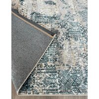 Ковер для жилой комнаты Radjab Carpet Бьянка прямоугольник D057A 7584RK-b 1.6x2.3 (cream shirink/blue fdy) - Превью изображения №3 — Интернет-магазин Time-Shop