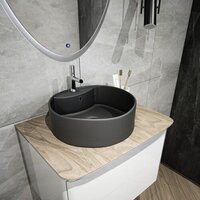 Умывальник Teymi Lina S D40 T50192 (черный матовый) - Превью изображения №6 — Интернет-магазин Time-Shop