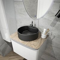 Умывальник Teymi Lina S D40 T50192 (черный матовый) - Превью изображения №7 — Интернет-магазин Time-Shop